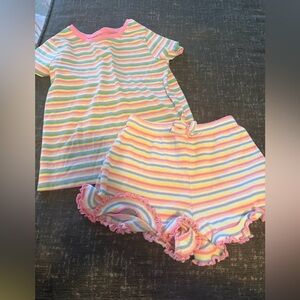 Colorful Striped Toddler Outfit